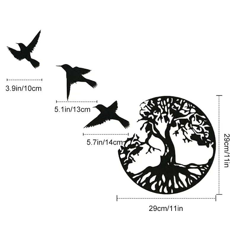 Skanto | Black Metal Wall Art Home Decor