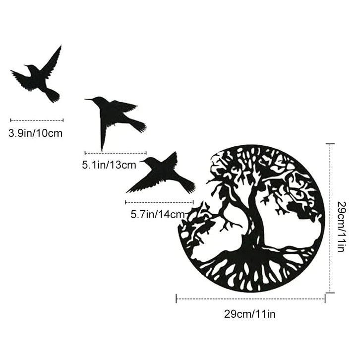 Skanto | Black Metal Wall Art Home Decor
