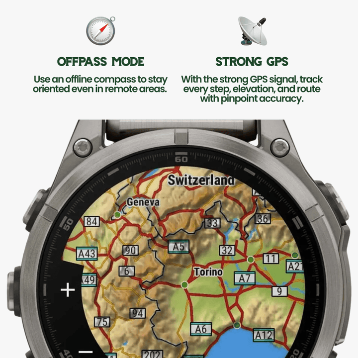 Skanto | Robust utendørs smartklokke med GPS og helsesporing