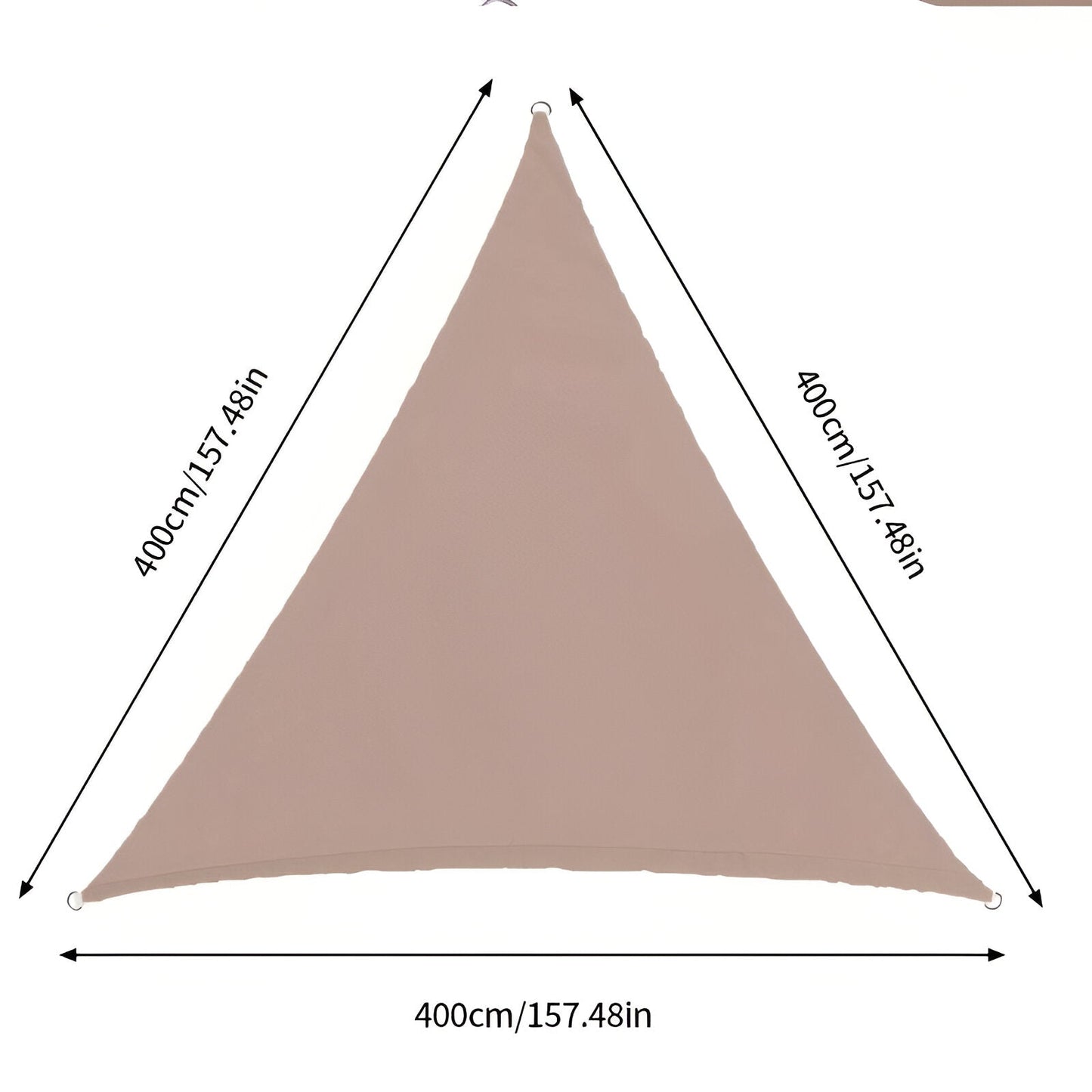 Norvo | TriBlocker Solseil – Premium Solbeskyttelse, Vanntett Triangelseil