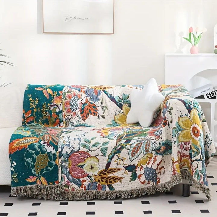 Skanto | Tropical Bloom Cotton Blanket