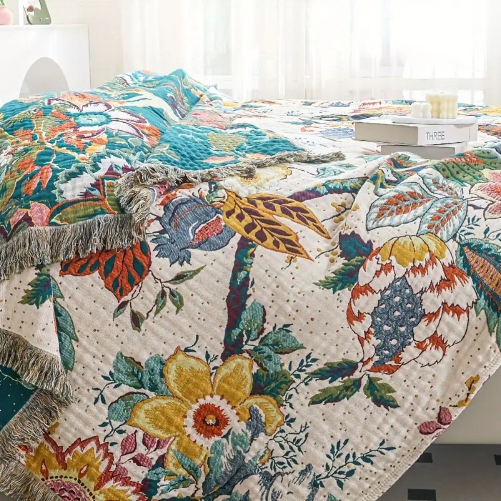 Skanto | Tropical Whisper Reversibel Bomullsteppe