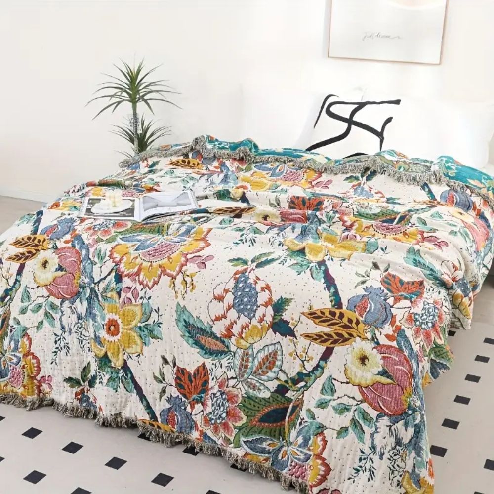 Skanto | Tropical Whisper Reversibel Bomullsteppe
