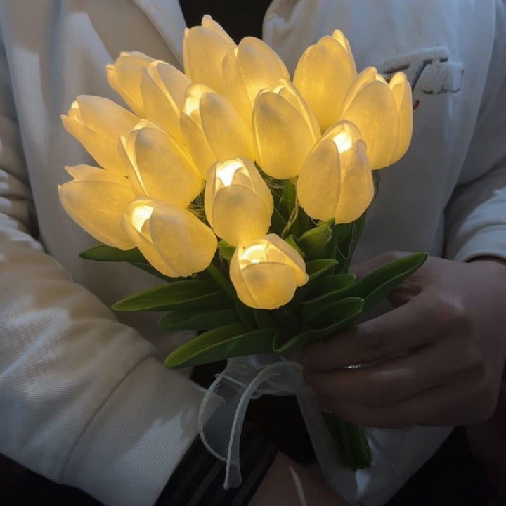 Tulipaner LED Nattlys Bankett Skålift