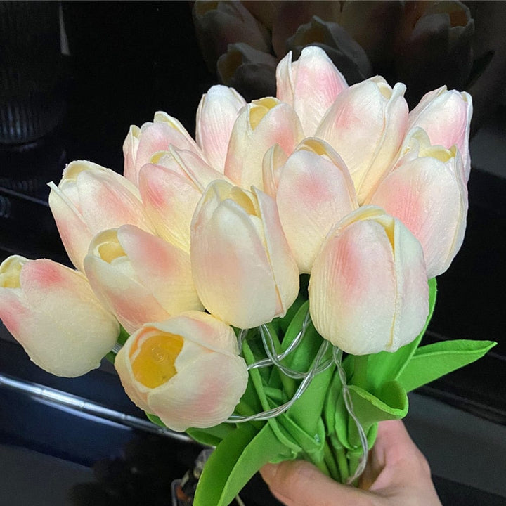 Tulipaner LED Nattlys Bankett Skålift