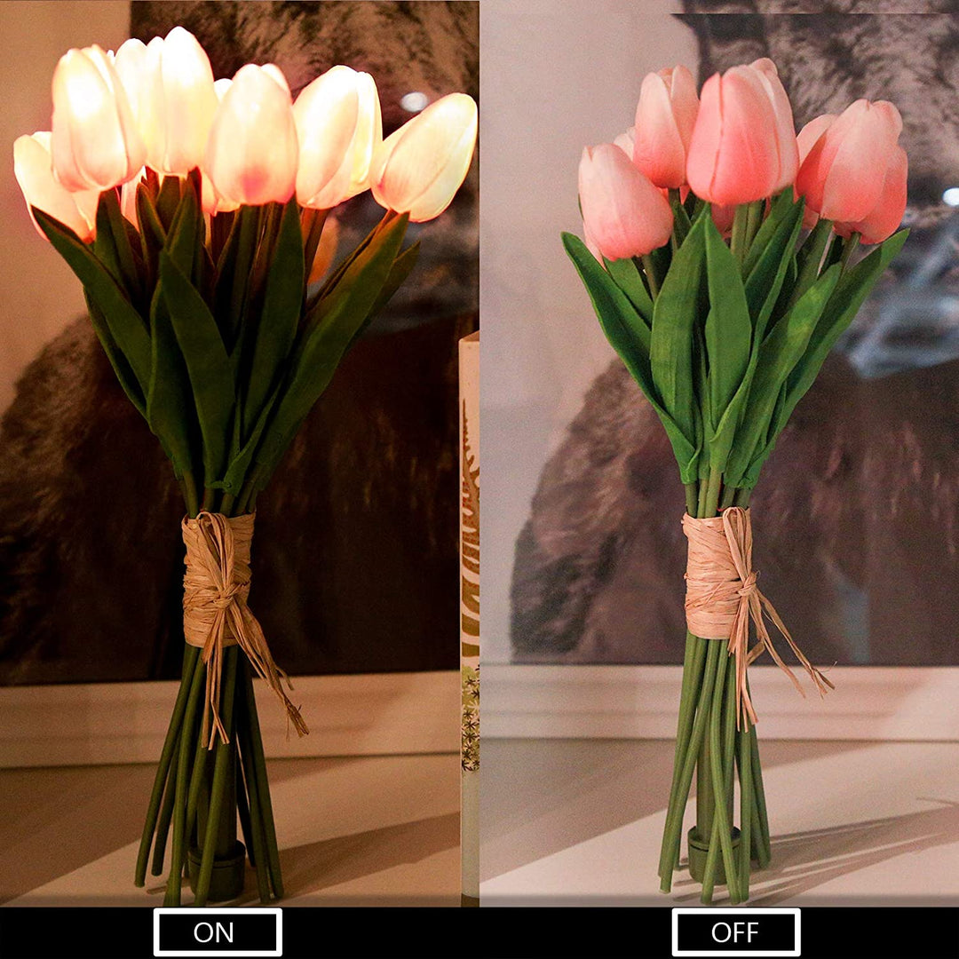 Tulipaner LED Nattlys Bankett Skålift
