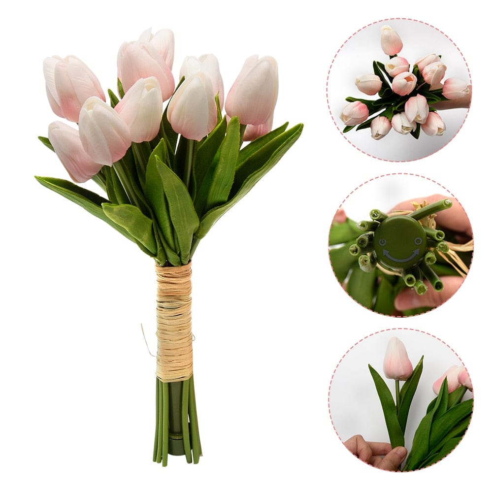 Tulipaner LED Nattlys Bankett Skålift