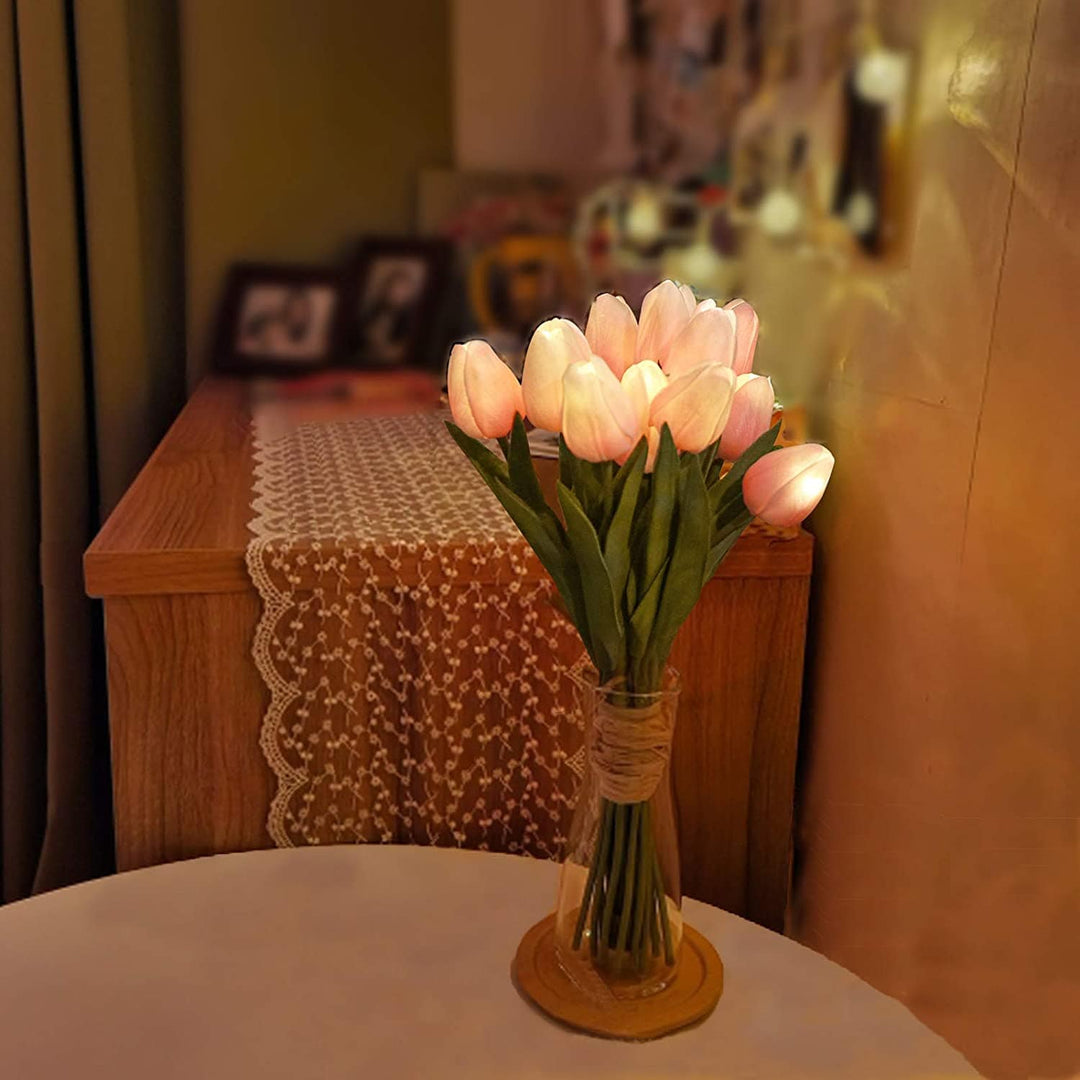 Tulipaner LED Nattlys Bankett Skålift