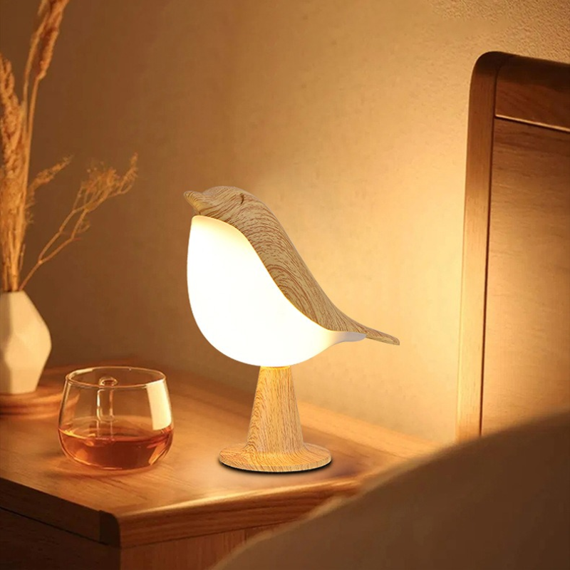 Skanto | Oppladbar LED nattlampe med berøringssensor og kreativ fugledesign
