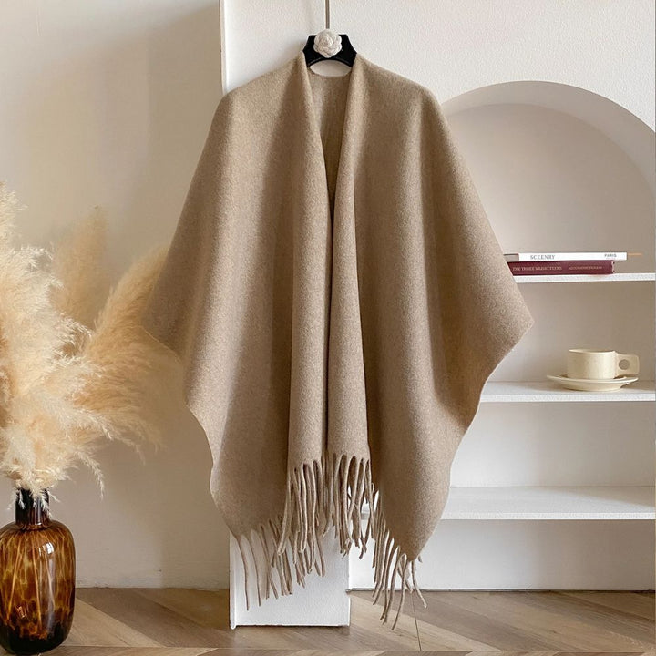 Twilight Chill Acryl-Poncho-Schal