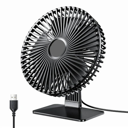 Mira Oscillerende USB Vifte – Stille, Kompakt & 4 Hastigheter for Skrivebord og Natthyller | Skanto