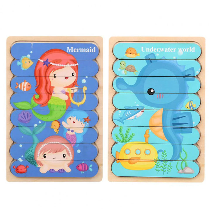 Skanto | Trepuzzleutfordring - Morsomt puslespillspill for barn