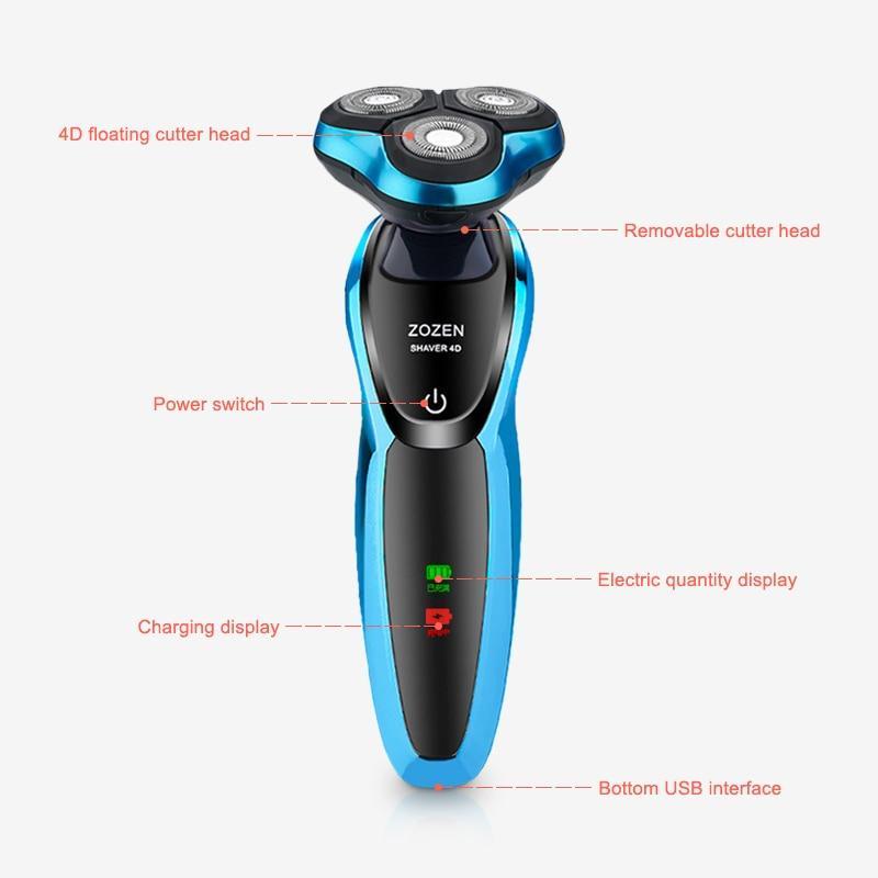 Skanto | USB Lading Elektrisk Barbermaskin Vanntett Profesjonell Skjeggtrimmer
