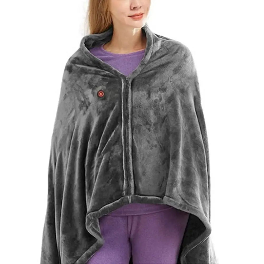 Skanto | WarmHaven Oppvarmet Fleece Teppe – Tre Varmeinnstillinger og USB-tilkobling for Personlig Komfort