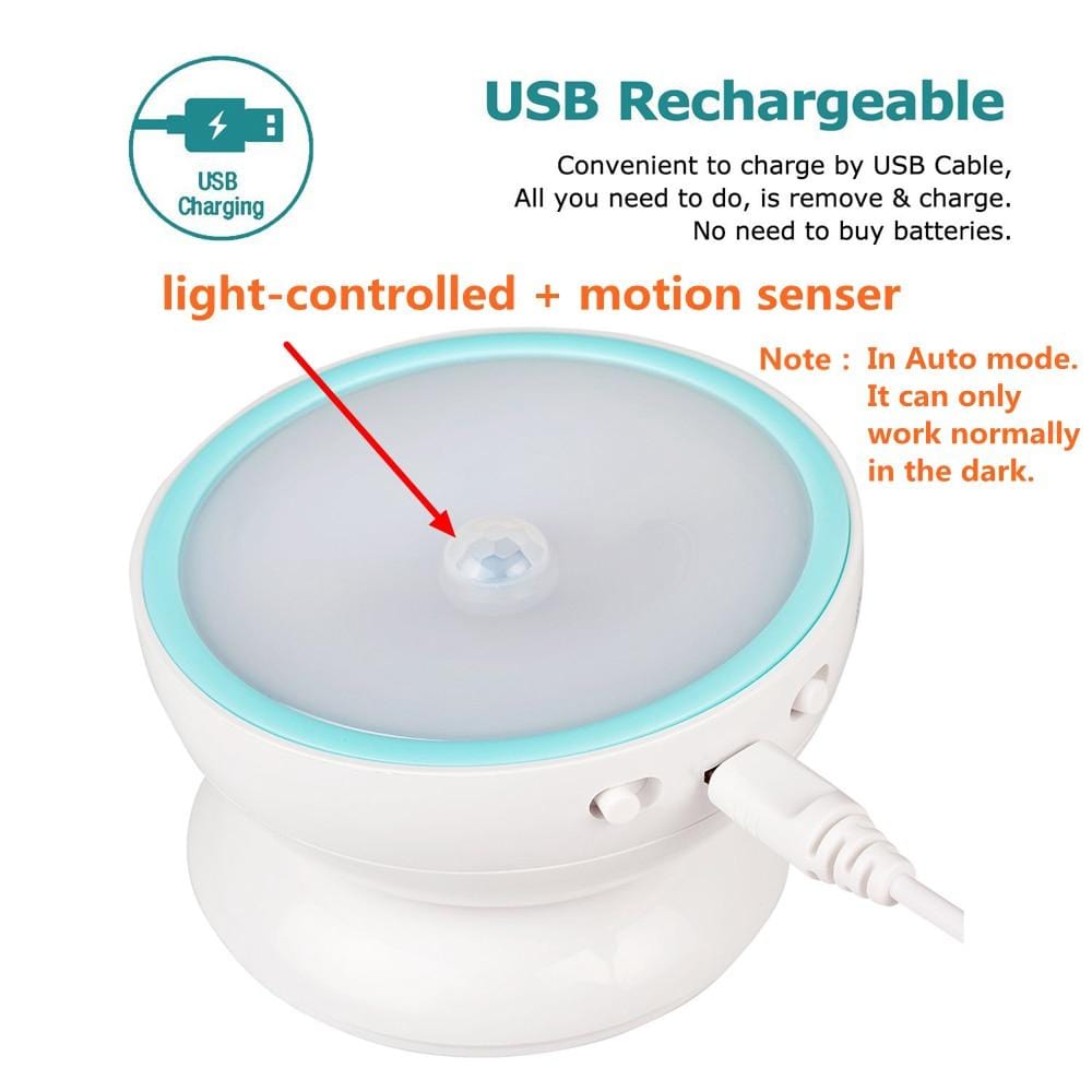 360 Magnetisk LED Bevegelsessensor Lys | Skanto