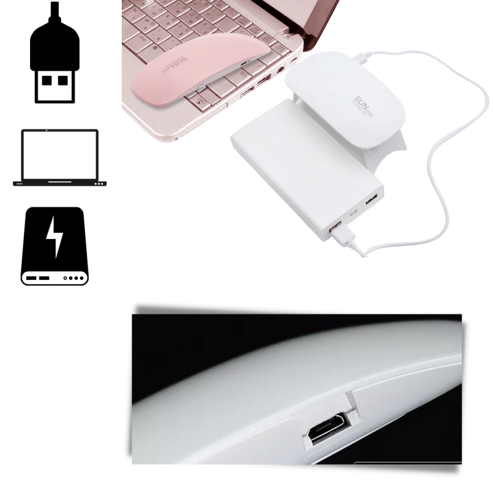 UV LED lampe til negler