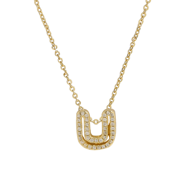 Skanto | Blændende Diamant Initial Halskjede