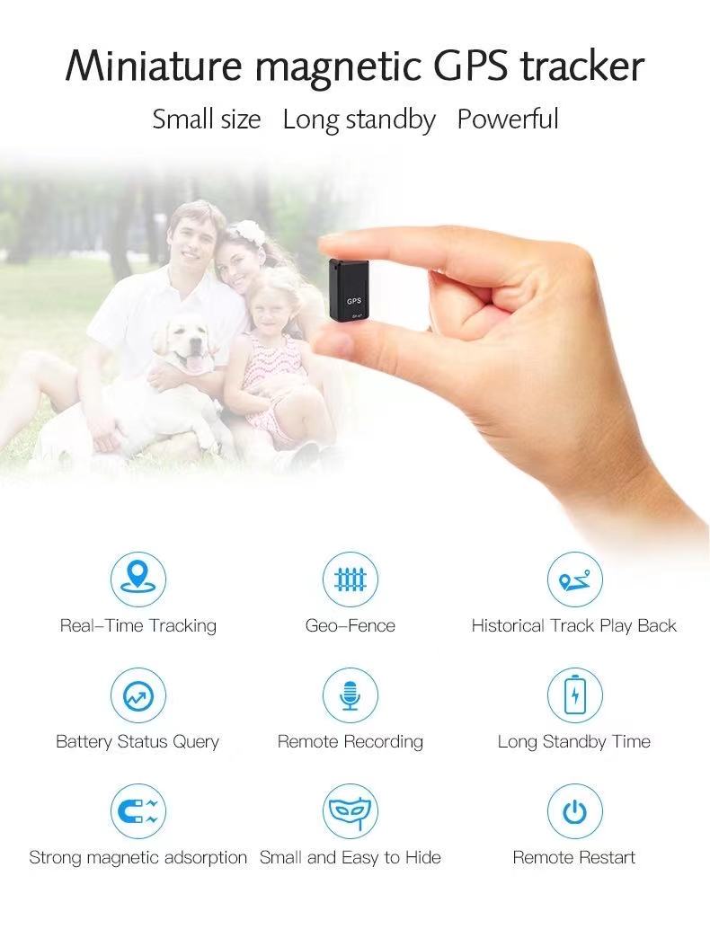 Skanto | Lokator - Magnetisk Mini Bil GPS Lokator (Sanntid-Overvåking)
