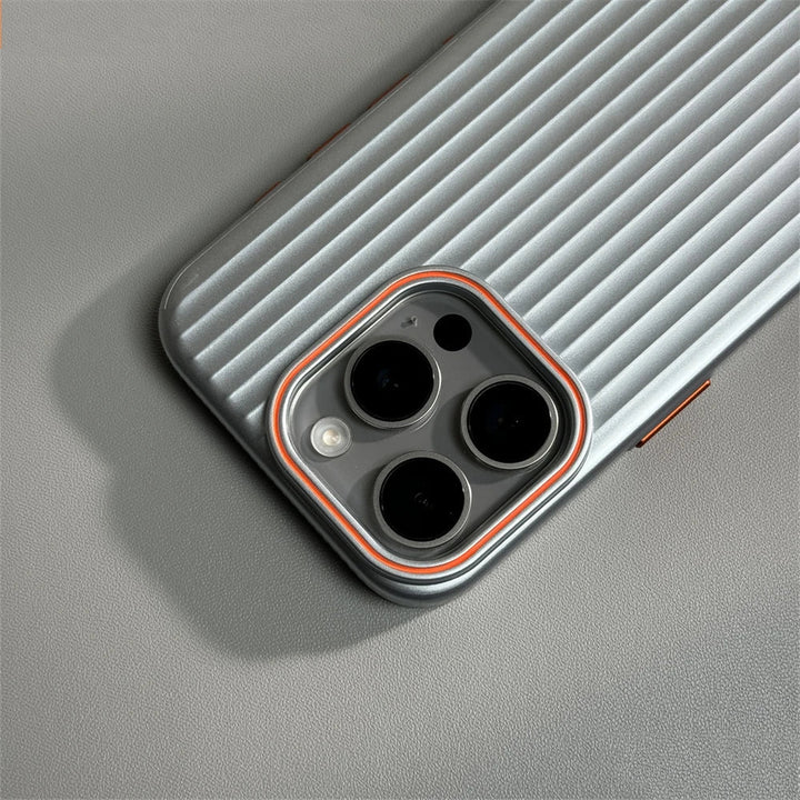 Skanto | Ultrafin korrugert matte sjokksikker etui for iPhone