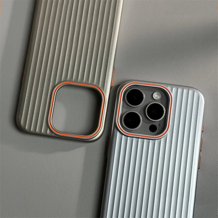 Skanto | Ultrafin korrugert matte sjokksikker etui for iPhone