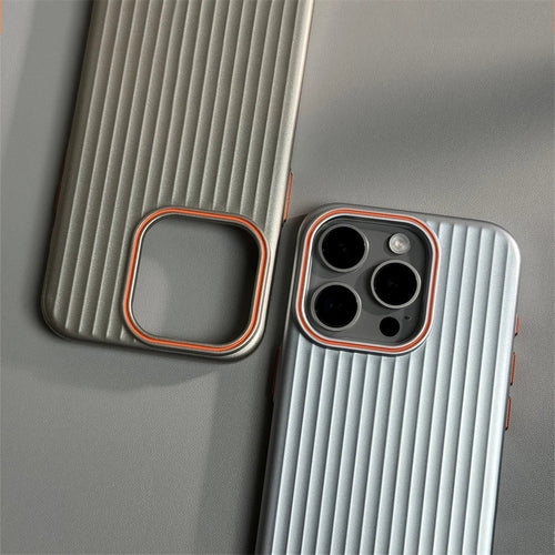Skanto | Ultrafin korrugert matte sjokksikker etui for iPhone