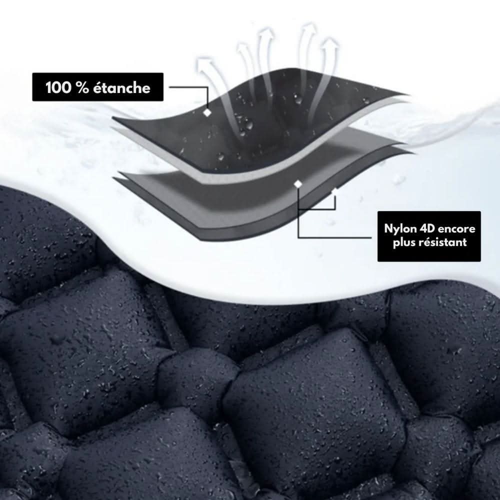Skanto | Oppblåsbar campingmatte med fotpumpe og ergonomisk design