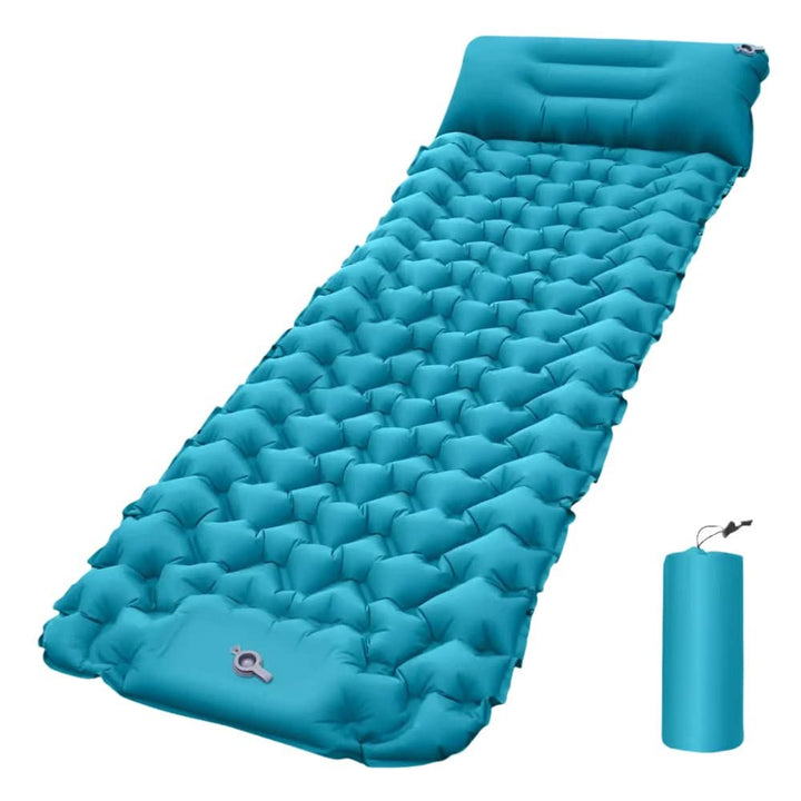 Skanto | Oppblåsbar campingmatte med fotpumpe og ergonomisk design