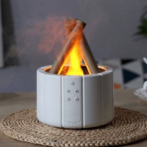 Skanto | Lumafyre Aroma Diffuser | Ultralyd Flamme Luftrenser | Parfymeolje Funksjon | Avslappende Belysning & Moderne Design