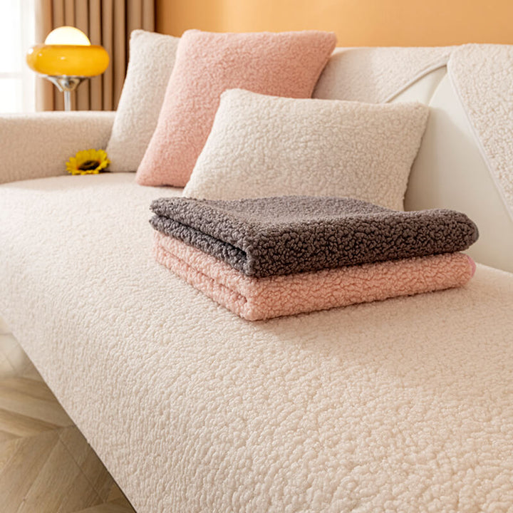 Ultrasoft Teddy Fleece Varm Non-Slip Sofa Deksel 90x160 cm | Skanto