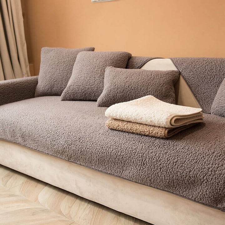 Ultrasoft Teddy Fleece Varm Non-Slip Sofa Deksel 90x160 cm | Skanto