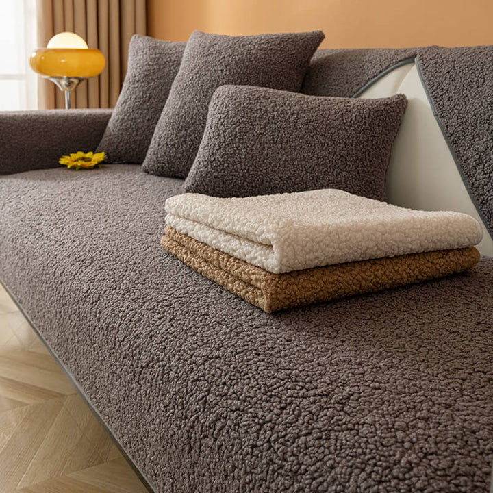 Ultrasoft Teddy Fleece Varm Non-Slip Sofa Deksel 90x160 cm | Skanto