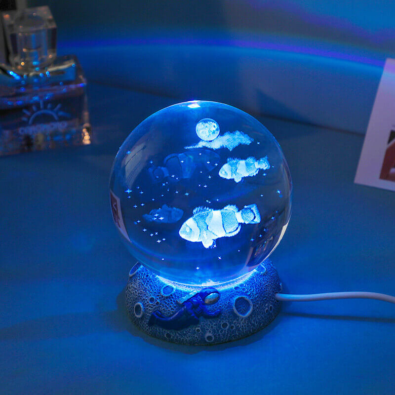 Skanto | Underwater World Krystallkule Nattlys
