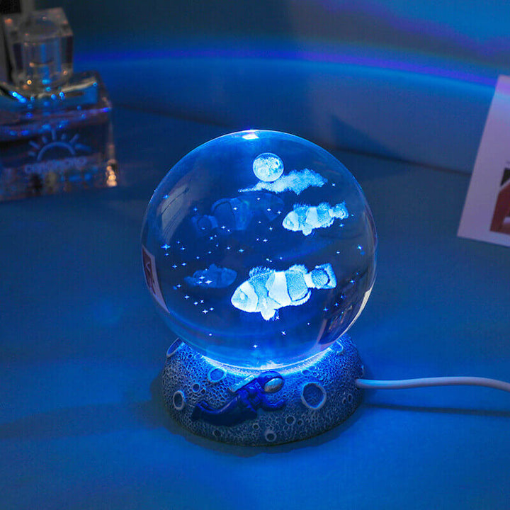 Skanto | Underwater World Krystallkule Nattlys