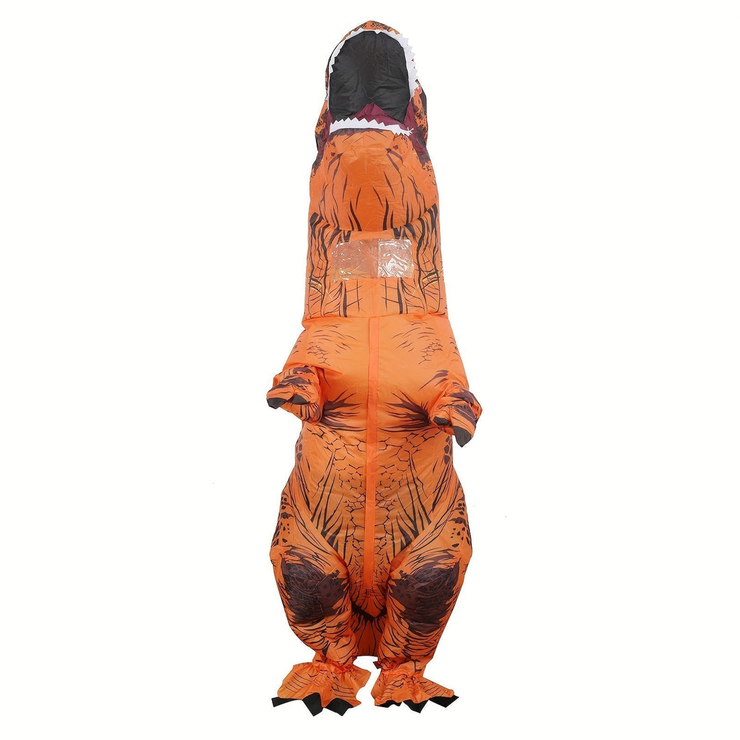 DinoKing Oppustbar T-Rex Kostyme – Gigantisk Unisex Drakt med Vifte | Skanto