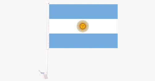 Skanto | Argentinsk flagg bilvindu stang dekorasjon – Gå patriotisk med minimal visning!