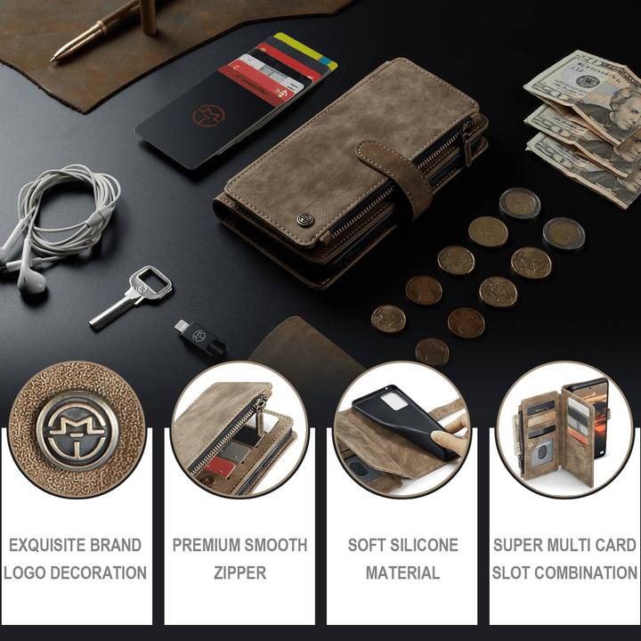 Skanto |  Lær Wallet Case for Samsung Galaxy A-Serie