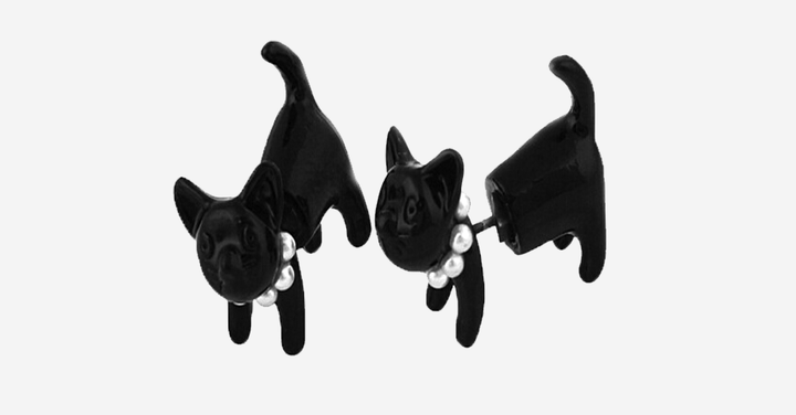 Skanto | Vendbare Kattunger Stud Øredobber med Tredimensjonalt Design - Perfekt Gave til Alle Katteelskere!