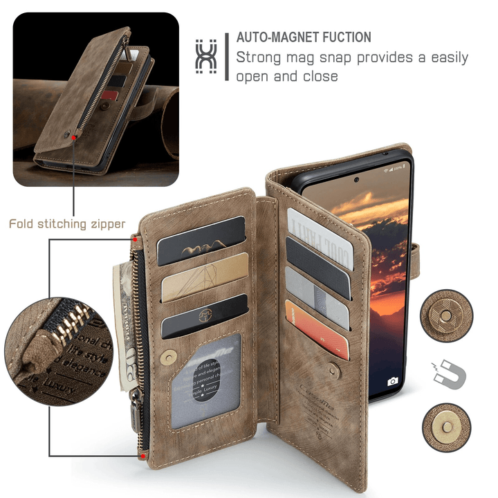 Skanto |  Lær Wallet Case for Samsung Galaxy A-Serie