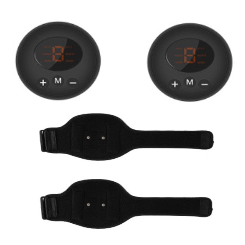 Skanto | Oppladbar hjemme smart EMS magebelte, med feste, pustende nett, 6 moduser og 9 styrker, for hjemme, kontor og treningsstudio