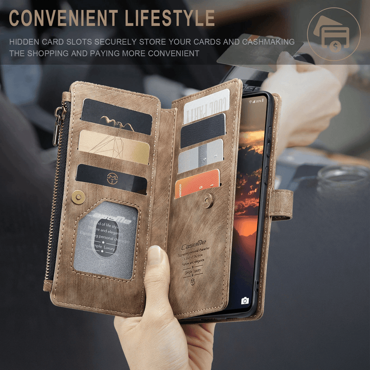 Skanto |  Lær Wallet Case for Samsung Galaxy A-Serie