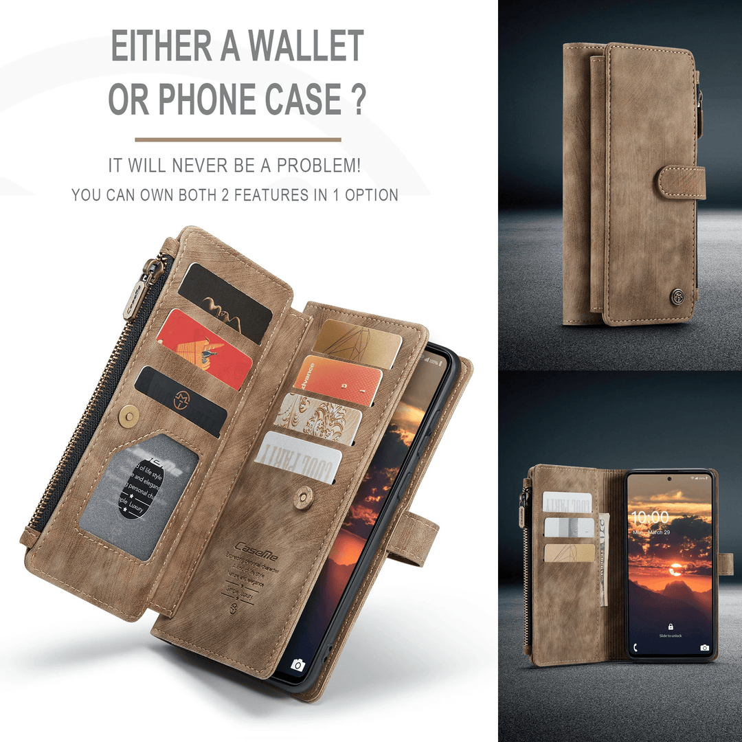 Skanto |  Lær Wallet Case for Samsung Galaxy A-Serie