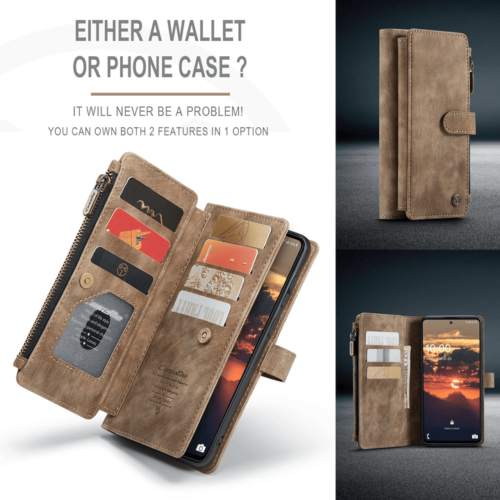 Skanto |  Lær Wallet Case for Samsung Galaxy A-Serie