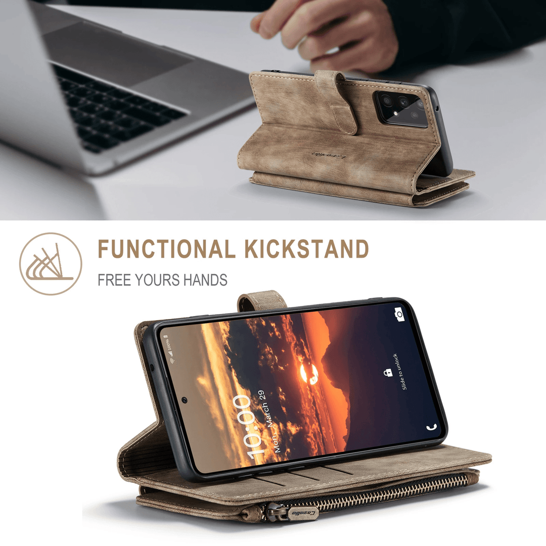 Skanto |  Lær Wallet Case for Samsung Galaxy A-Serie