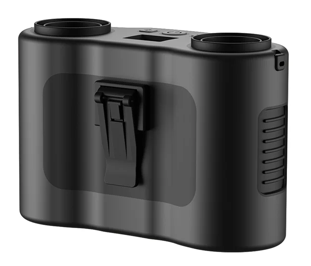 Skanto | Bærbar midje-klipsvifte med dual luftuttak & 20 000 mAh batteri – BreezeMate