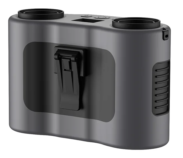 Skanto | Bærbar midje-klipsvifte med dual luftuttak & 20 000 mAh batteri – BreezeMate