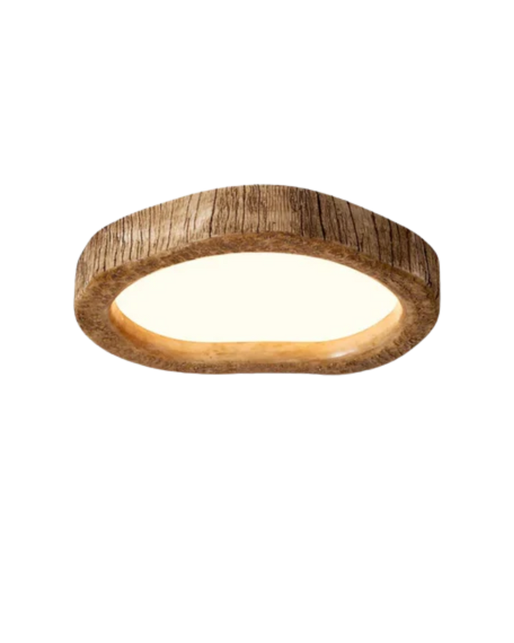 Skanto | Minimalistisk Trelampe i Japandi Stil med Lysende Effekt
