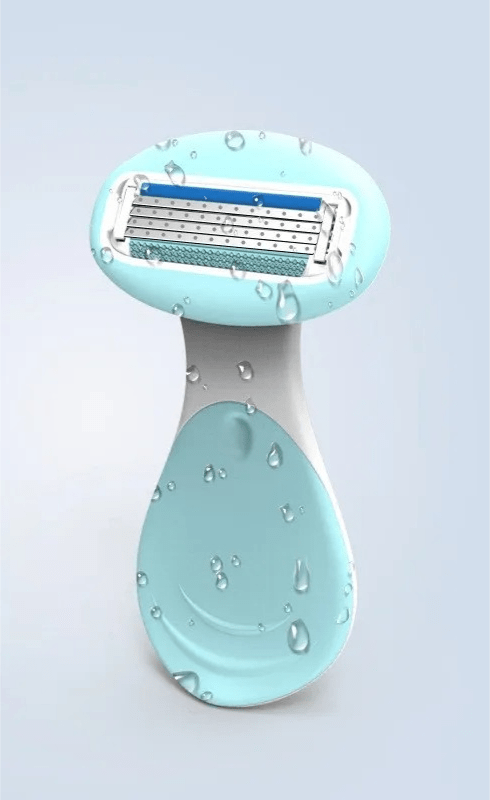 Norvo | 4-bladers kompakt barberhøvel med oppbevaringsboks | Glatt hud på farten & hjemme