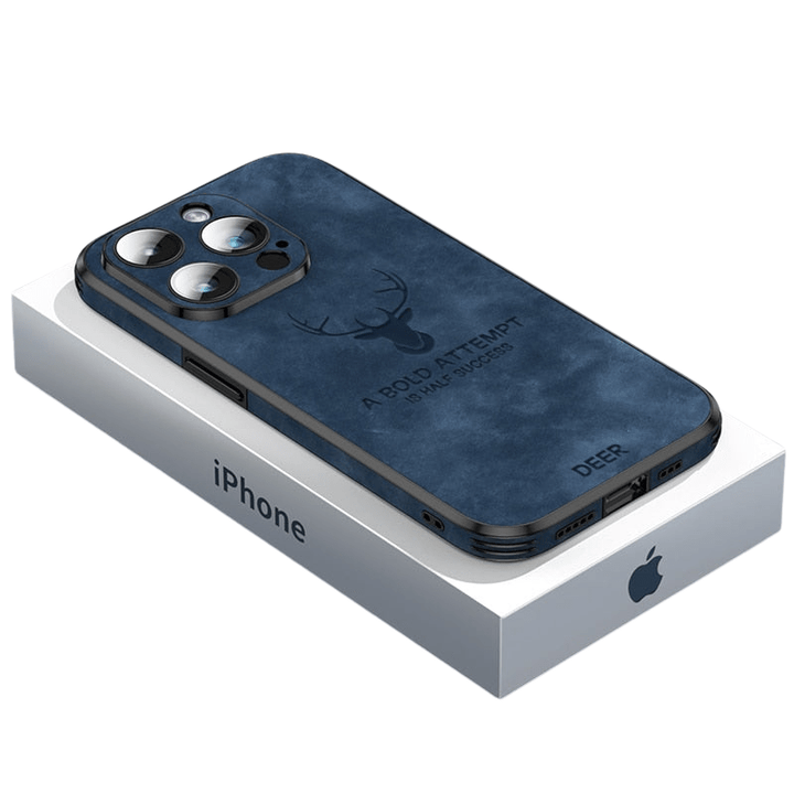 Skanto | Lær iPhone-deksel med støtsikring og elegant design