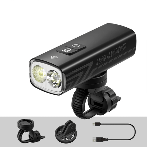Skanto | Kraftig LED sykkellykt med 2000 lumen og IPX6 vanntettekking