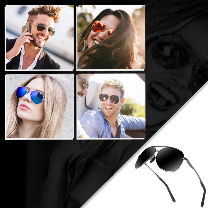 Premium Polarized Aviator Sunglasses - Joey | Skanto